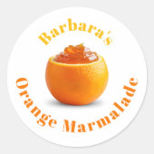 Sticker Rond Marmelade d'orange (Devant)