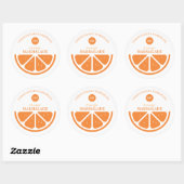 Sticker Rond Marmelade d'orange (Feuille)