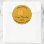 Sticker Rond Marmelade d'orange maison comestible et modifiable (Sac)