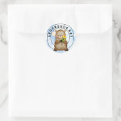 Sticker Rond Marmotte (Sac)