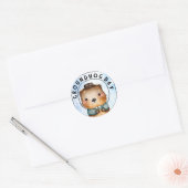 Sticker Rond Marmotte (Enveloppe)