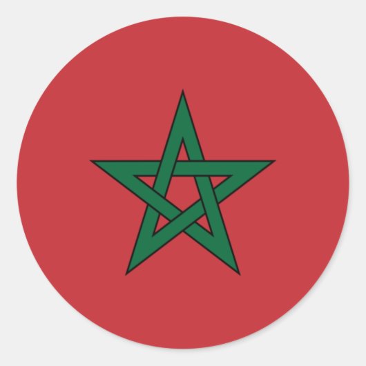 Sticker Rond maroc (Devant)