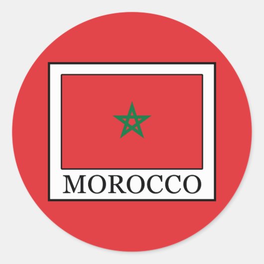 Sticker Rond Maroc (Devant)