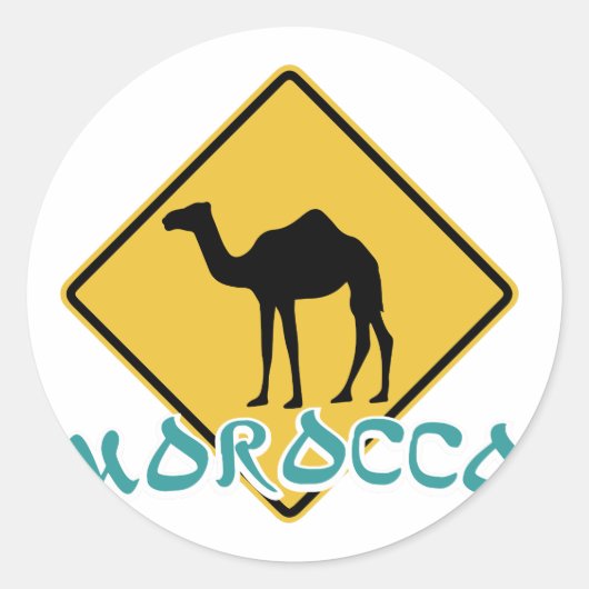 Sticker Rond Maroc (Devant)