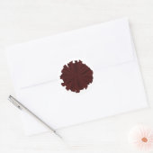 Sticker Rond Maroon Pom-pom girl Pom Pom (Enveloppe)