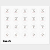 Sticker Rond marque de congé (Feuille)