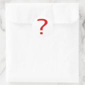 Sticker Rond Marque de question (Sac)