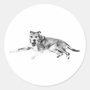 Sticker Rond Marque Joyeuse, Humeur Amicale