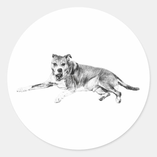 Sticker Rond Marque Joyeuse, Humeur Amicale (Devant)