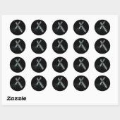 Sticker Rond marque l'emplacement (Feuille)