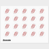 Sticker Rond Marques d'agneau (Feuille)