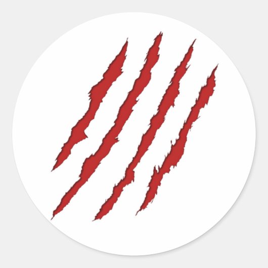 Sticker Rond Marques d'agneau (Devant)