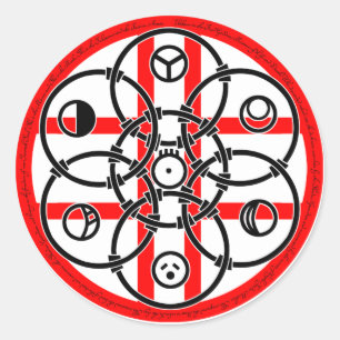 Sticker Rond Marqueur lunaire