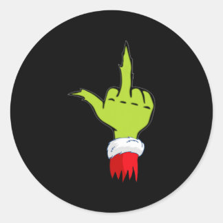 Sticker Rond marrant &amp ; coquine noël top humour adulte four