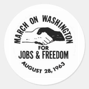 Sticker Rond Mars à Washington 1963