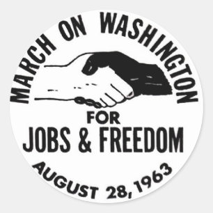 Sticker Rond Mars à Washington 1963
