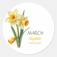 Mars Anniversaire Daffodique Fleur de naissance pe