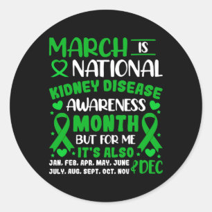 Sticker Rond Mars Est Le Mois National De Sensibilisation Aux M