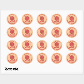 Sticker Rond Mars La planète rouge Geek spatial Système solaire (Feuille)