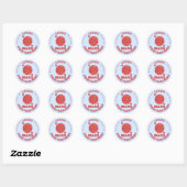 Sticker Rond Mars La planète rouge Geek spatial Système solaire (Feuille)