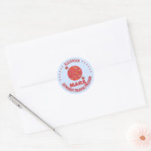 Sticker Rond Mars La planète rouge Geek spatial Système solaire (Enveloppe)