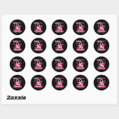 Sticker Rond mars n'est_pas, juste un mois femmes_s (Feuille)