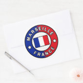 Sticker Rond Marseille France (Enveloppe)