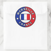 Sticker Rond Marseille France (Sac)