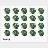 Sticker Rond Marshland Elegance (Feuille)
