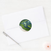 Sticker Rond Marshland Elegance (Enveloppe)