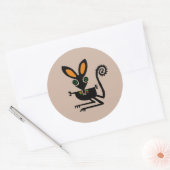 Sticker Rond Marsupial -BILBY - Animal en voie de disparition - (Enveloppe)