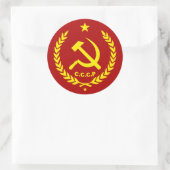 Sticker Rond Marteau communiste du CCCP et insigne de faucille (Sac)