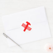 Sticker Rond Marteau et clavier (Enveloppe)