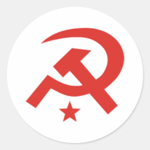 Sticker Rond Marteau soviétique et faucille