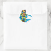 Sticker Rond Martian Manhunter & fond spatial (Sac)
