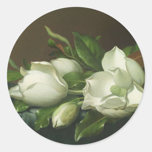 Sticker Rond Martin Johnson Heade (Devant)