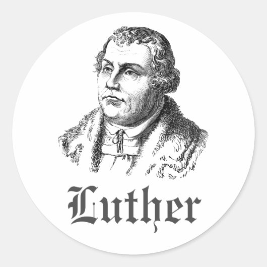 Sticker Rond Martin Luther (Devant)