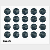 Sticker Rond Martini (Feuille)
