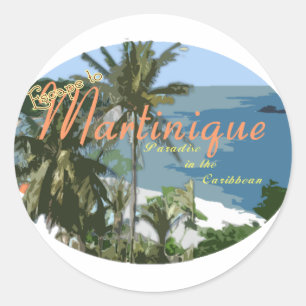 Sticker Rond Martinique