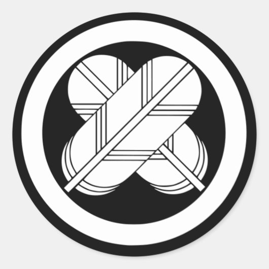 Sticker Rond Maru Chigai Takanoha Kamon (Devant)