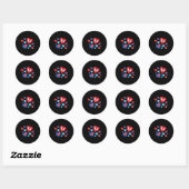 Sticker Rond Marvel Spider-man Spidey Cœurs Saint-Valentin (Feuille)