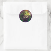 Sticker Rond MARVIN LA Bataille MARTIAN™ durcie (Sac)