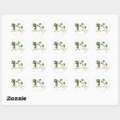 Sticker Rond MARVIN LE MARTIEN™ et K-9 (Feuille)