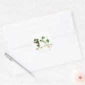 Sticker Rond MARVIN LE MARTIEN™ et K-9 (Enveloppe)
