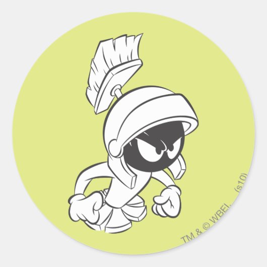 Sticker Rond MARVIN MARTIAN™ Expressive 2 (Devant)