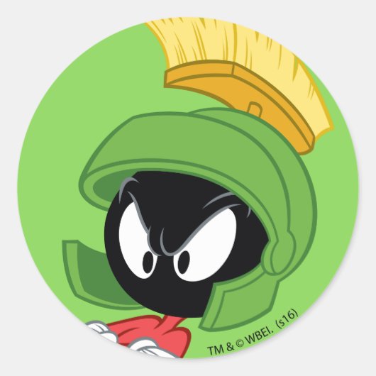Sticker Rond MARVIN THE MARTIAN™ | Arms crossed (Devant)