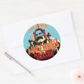 Sticker Rond Marx Brother anti Obama (Enveloppe)