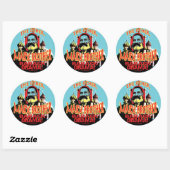 Sticker Rond Marx Brother anti Obama (Feuille)