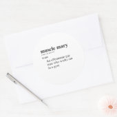 STICKER ROND MARY LA MUSCLÉE (Enveloppe)