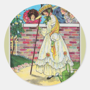 Sticker Rond Mary, Mary, tout à fait contrairement